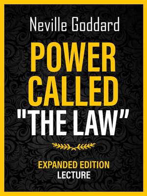 cover image of Power Called "The Law"--Expanded Edition Lecture